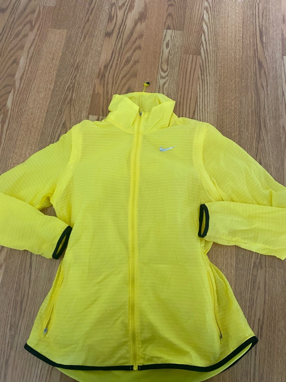 Nike Golf Neon Yellow Hooded Windbreaker